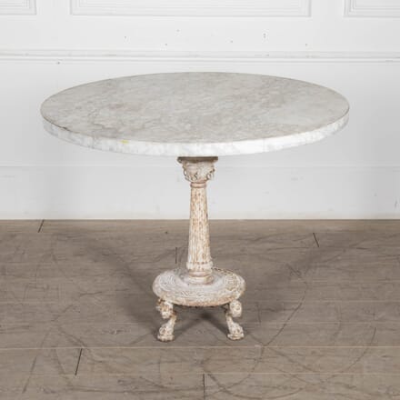 French 19th Century Cast Iron and Marble Centre Table TC4123281