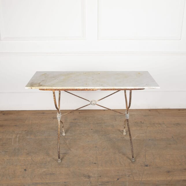 French 19th Century Marble Top Bistro Table GA7133510