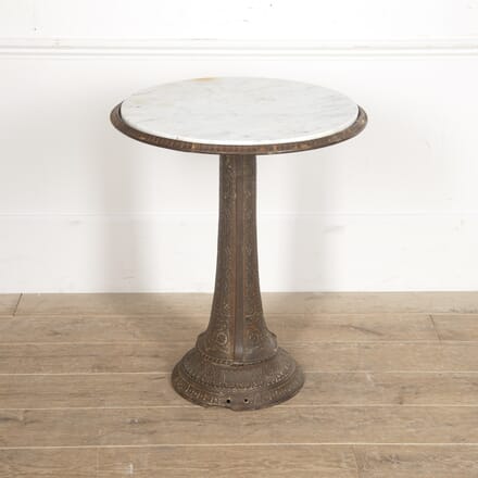 French 20th Century Iron and Marble Table CO2816153