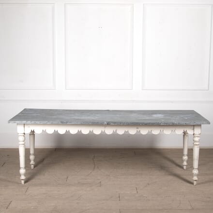 French 20th Century Zinc Topped Dining Table TD2826929