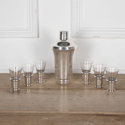 French 20th Century Cocktail Shaker And Glasses Set DA5826036