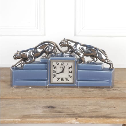 20th Century French Art Deco Panther Clock DA8721351