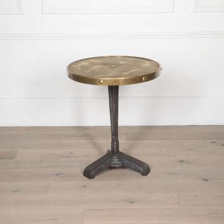 French Art Deco Style Bistro Table With Brass Top CO1532407
