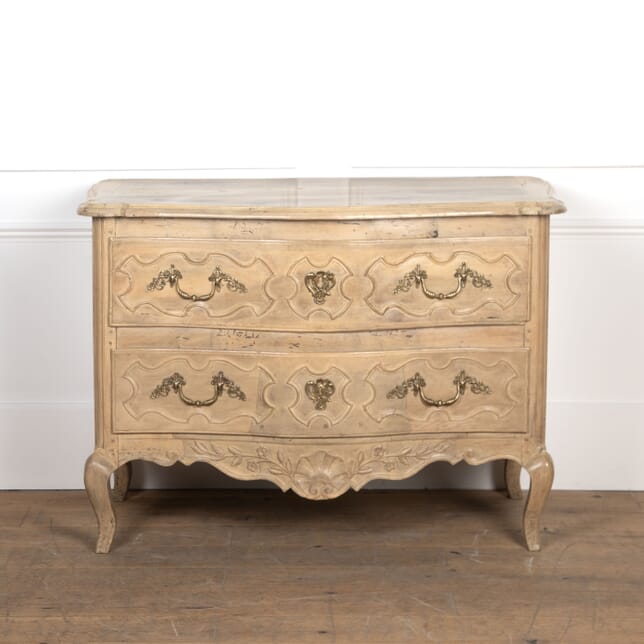 19th Century French Bleached Two Drawer Commode CC8126624