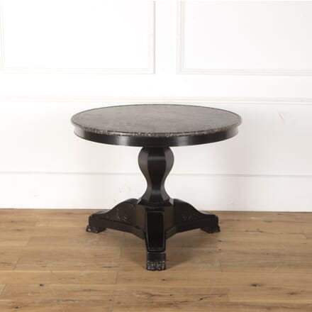 French Ebonised Gueridon with Marble Top DA7913472