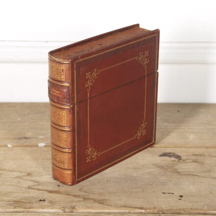 French Leather Faux Book Box DA1517604