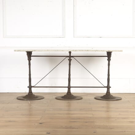 French Iron and Marble Console Table GA8115728