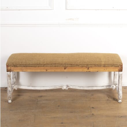 French Painted Upholstered Bench SB3619327
