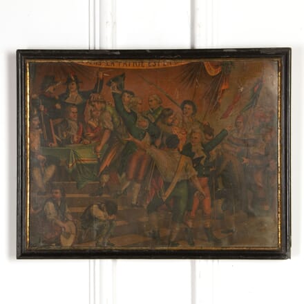 French Painting on Board "Vive La Revolution" WD3718090