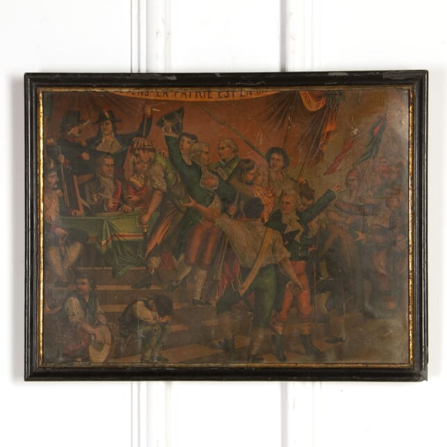 French Painting on Board "Vive La Revolution" WD3718090