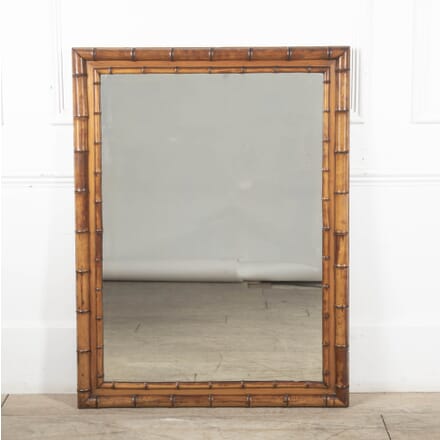 19th Century French Pine Faux Bamboo Mirror MI4525415