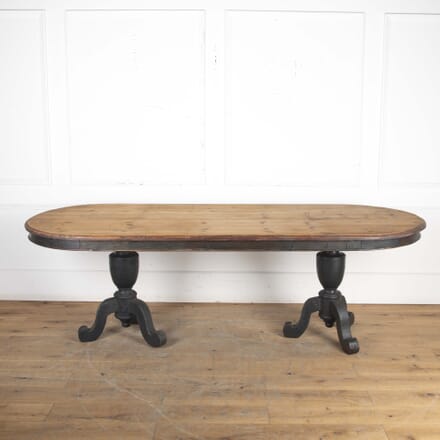 19th Century French Pine Oval Dining Table TD7525201