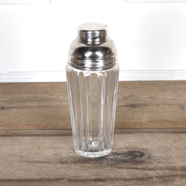 French Silver Plated and Cut Crystal Cocktail Shaker DA5822442