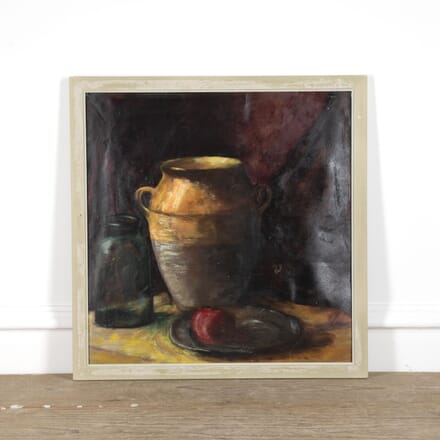 French Still Life Painting With Yellow Confit Pot WD1521002