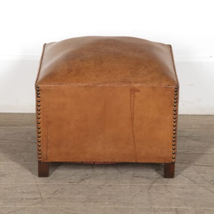 20th Century French Leather Pouffe CH1522768