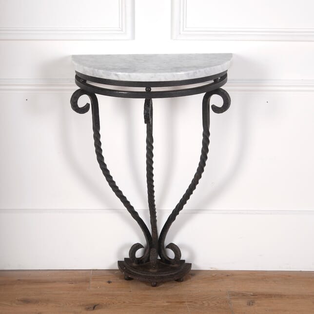 French Wrought Iron Console Table CO3610744