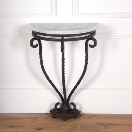 French Wrought Iron Console Table CO3610744