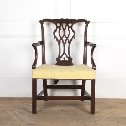 George III Mahogany Chippendale Carver Chair CH6722533