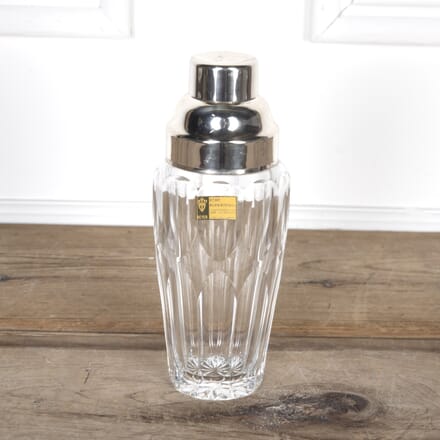 German Silver Plated and Cut Crystal Cocktail Shaker DA5822441