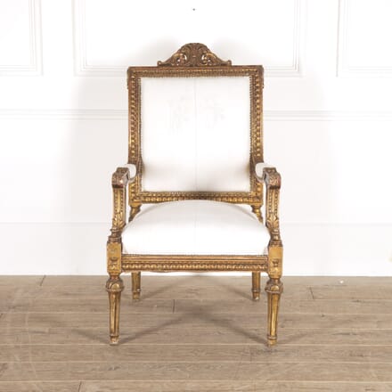 French 19th Century Giltwood Armchair CH1114278