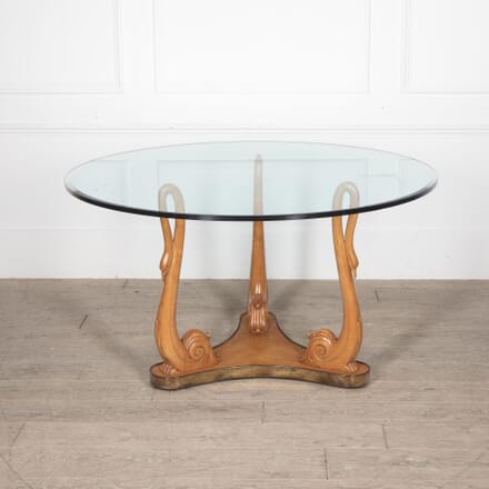 20th Century Glass and Sycamore Table by Osvaldo Borsani TC4830954