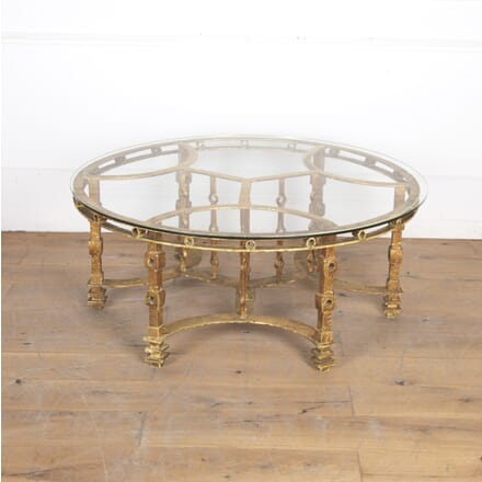 20th Century Gold Leaf Iron Coffee Table CT4622395