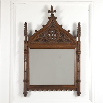 19th Century Gothic Oak Mirror MI5221939