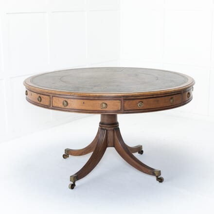 Grande Scale 19th Century English Regency Mahogany Drum Table TC0622291