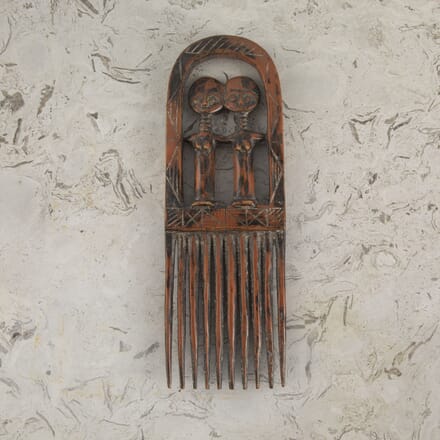Hand Carved Comb from the Akuaba Tribe in Ghana LS4423449