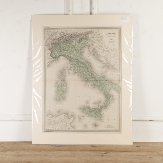 Hand-Coloured Copper Plate Map of Italy WD8016678