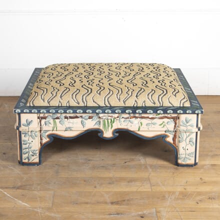 20th Century Hand Painted Wooden Ottoman ST1824305