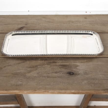 20th Century Art Deco Silver Plated Oblong Serving Tray DA5823857