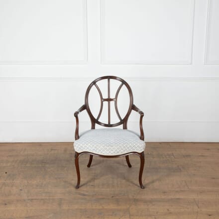 Hepplewhite Period Mahogany Elbow Chair CH5134006