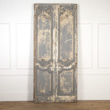 Hand Painted 18th Century Door Panel GA8619268