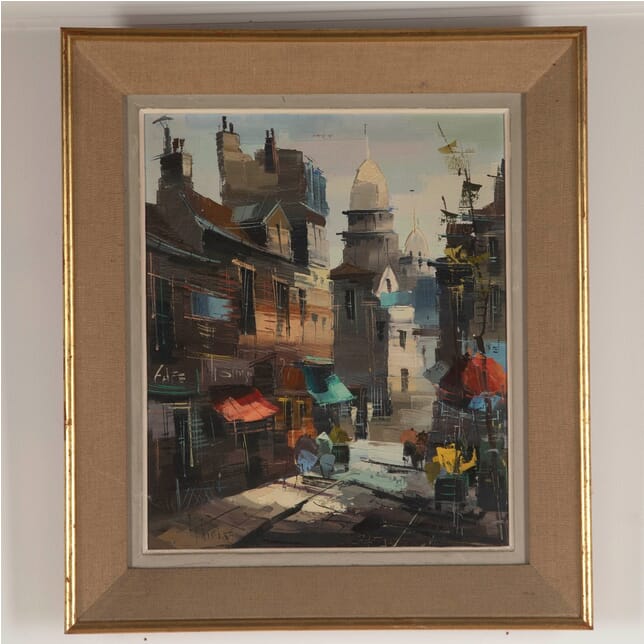 French Painting of a Street Scene WD4812757