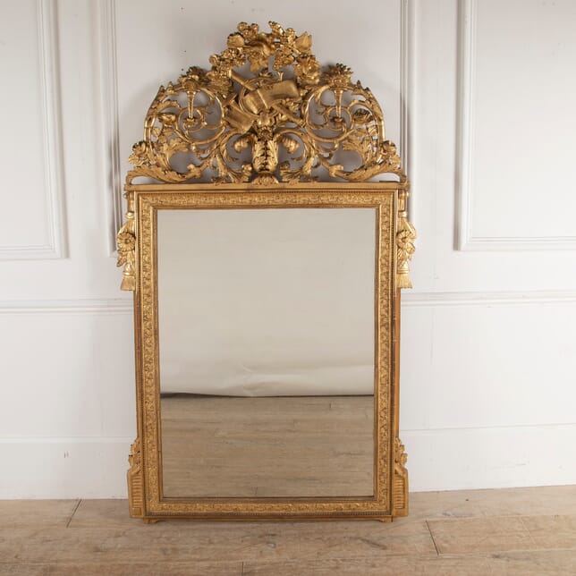 19th Century French Gilt Mirror LW4812368