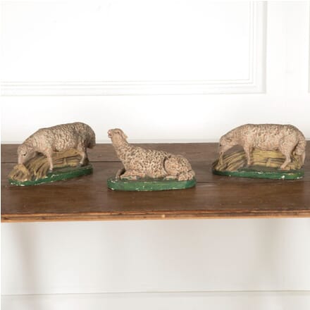 Set of Three 19th Century Pottery Sheep DA2812118