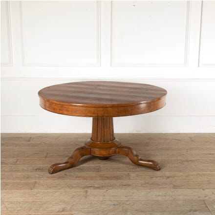 19th Century Round Pedestal Walnut Dining Table TC2812149