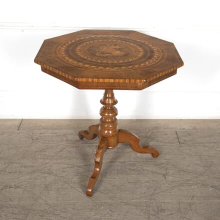 19th Century Italian Octagonal Parquetry Table TC4824418
