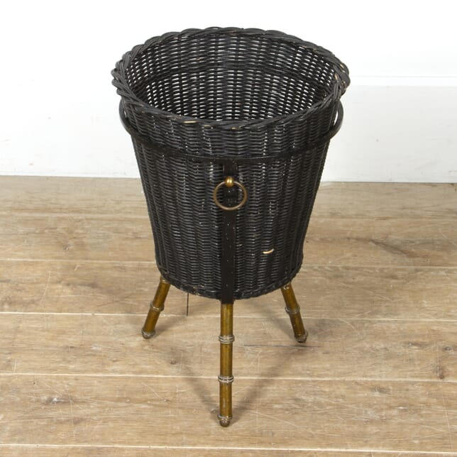 Faux Bamboo Basket by Jacques Adnet DA2917458
