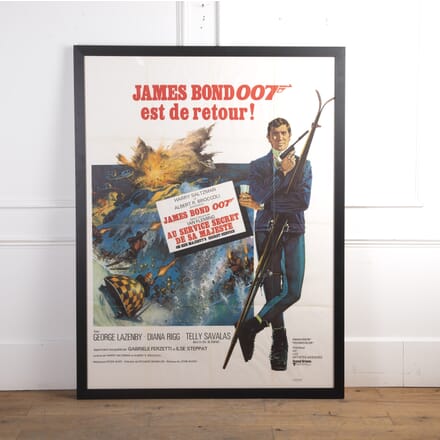 James Bond Cinema Poster "On Her Majesty's Service" WD5322124