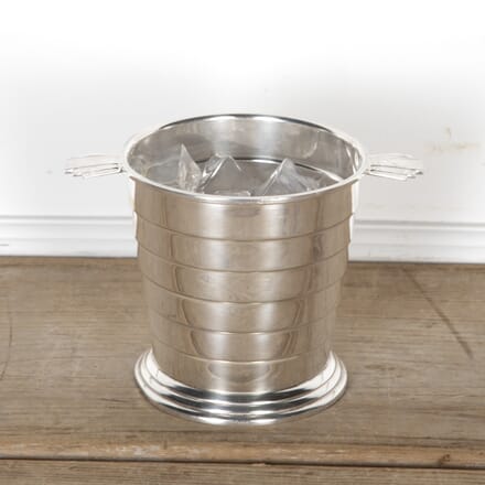 English Art Deco Silver Plated Fan Handle Ice Bucket DA5824370