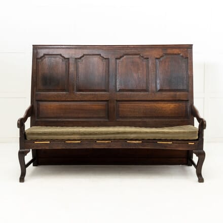 Large 18th Century English Oak Settle SB0630667