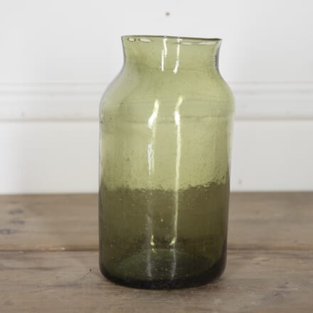 Large 19th Century French Green Glass Jar DA4423198