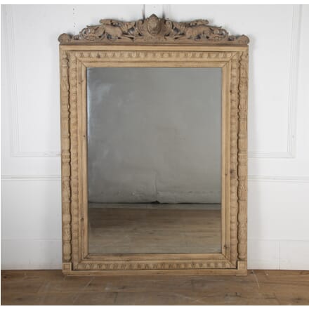 Large 19th Century Bleached Oak Mirror MI3424274