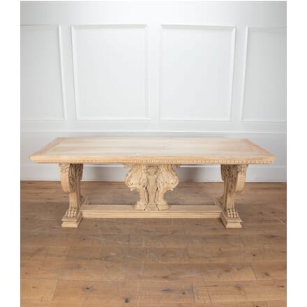 Large 19th Century Bleached Walnut Centre Table TC2334371