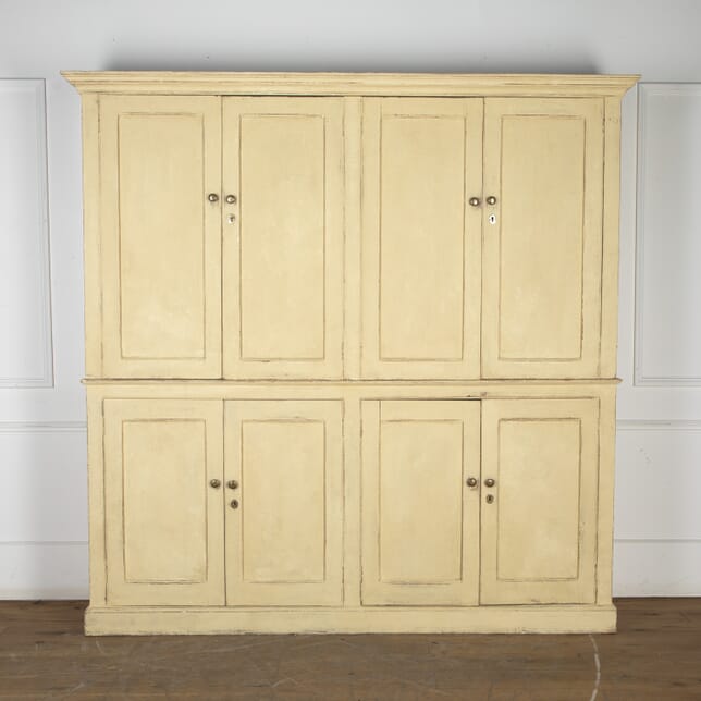 Large 19th Century English Painted Housekeepers Cupboard CU8225162