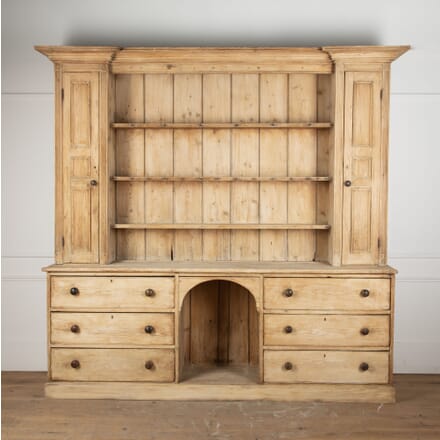 Large 19th Century English Pine Dresser BK8128245