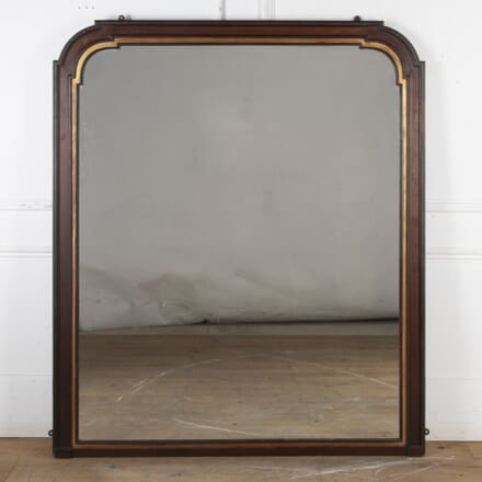 Large 19th Century English Walnut Overmantle Mirror MI8225172