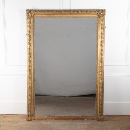 Large 19th Century French Gilt Mirror MI9029101
